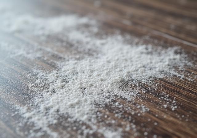 Primer plano de superficies modernas con polvo de obra fino antes de ser limpiadas profesionalmente